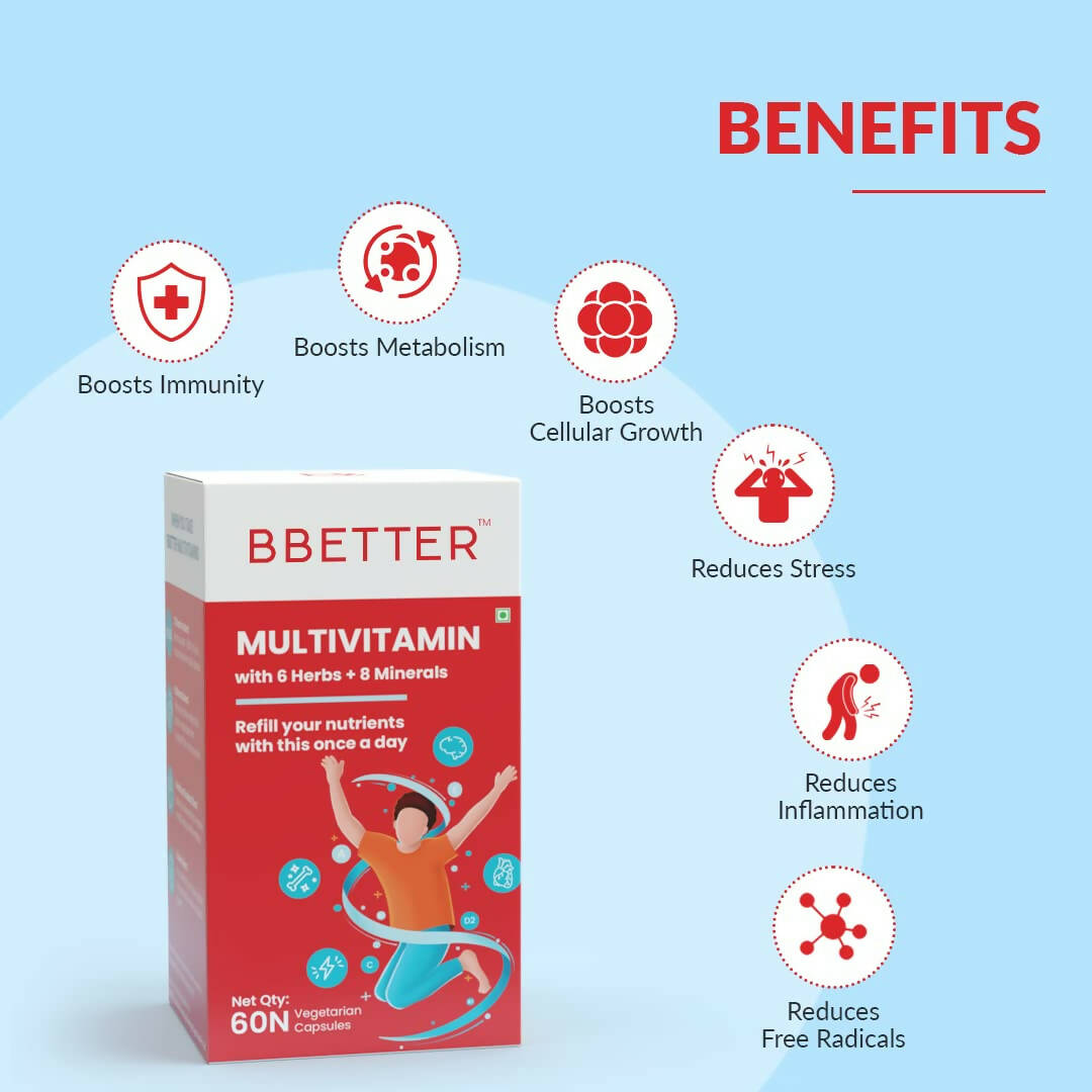 BBETTER Multivitamin Capsules for Men & Women - Grab2buy