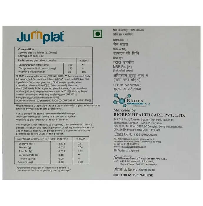 Biorex Jumplat Tablets 