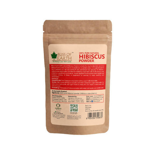 Bliss of Earth 100% Pure Natural Hibiscus Flower Powder - Grab2buy