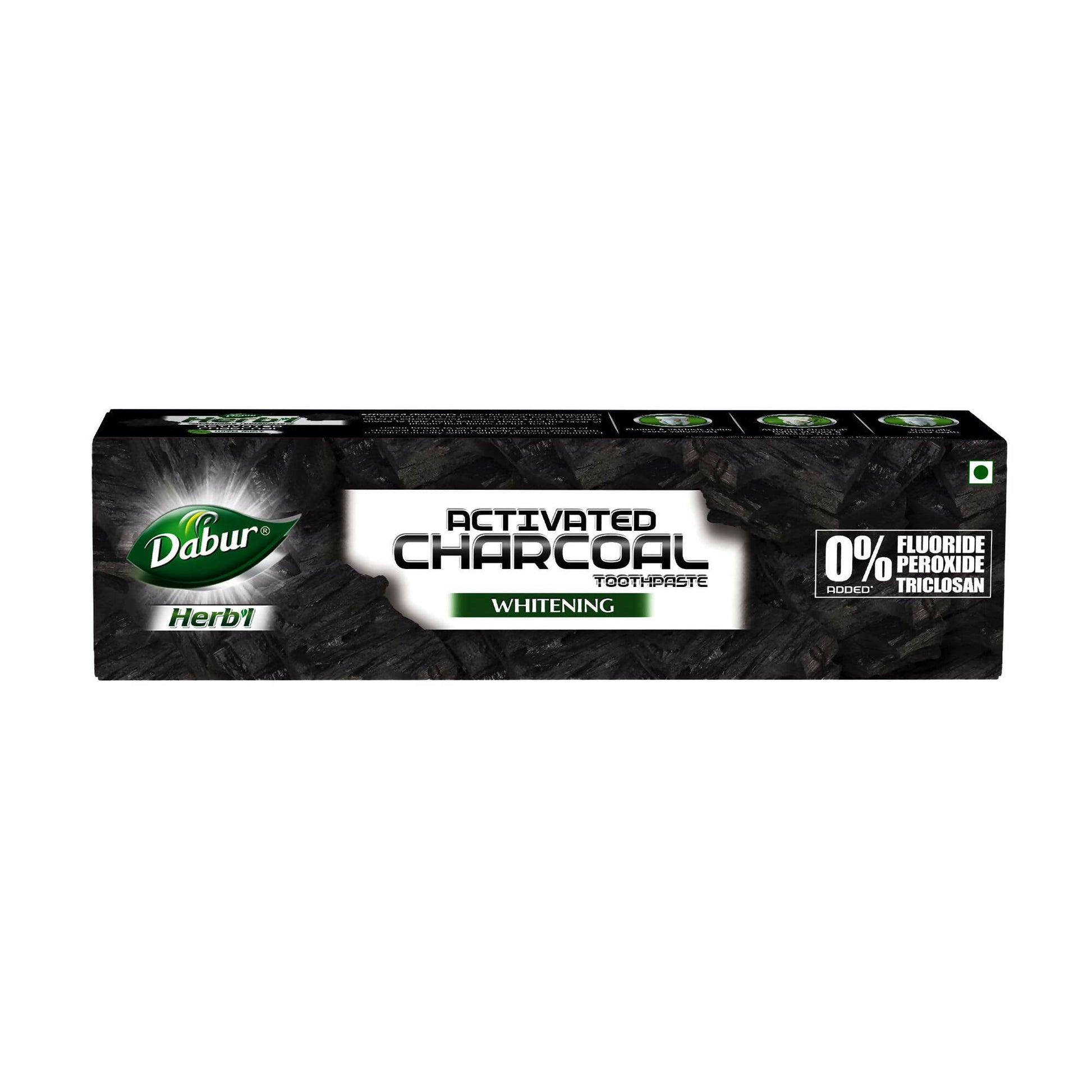 Dabur Herb'l Activated Charcoal & Mint Whitening Toothpaste 