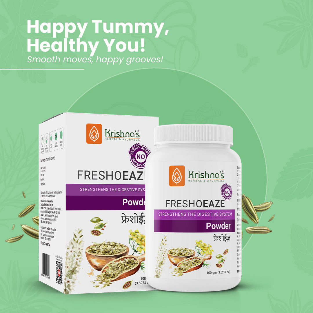 Krishna'S Herbal & Ayurveda Freshoeaze Powder 