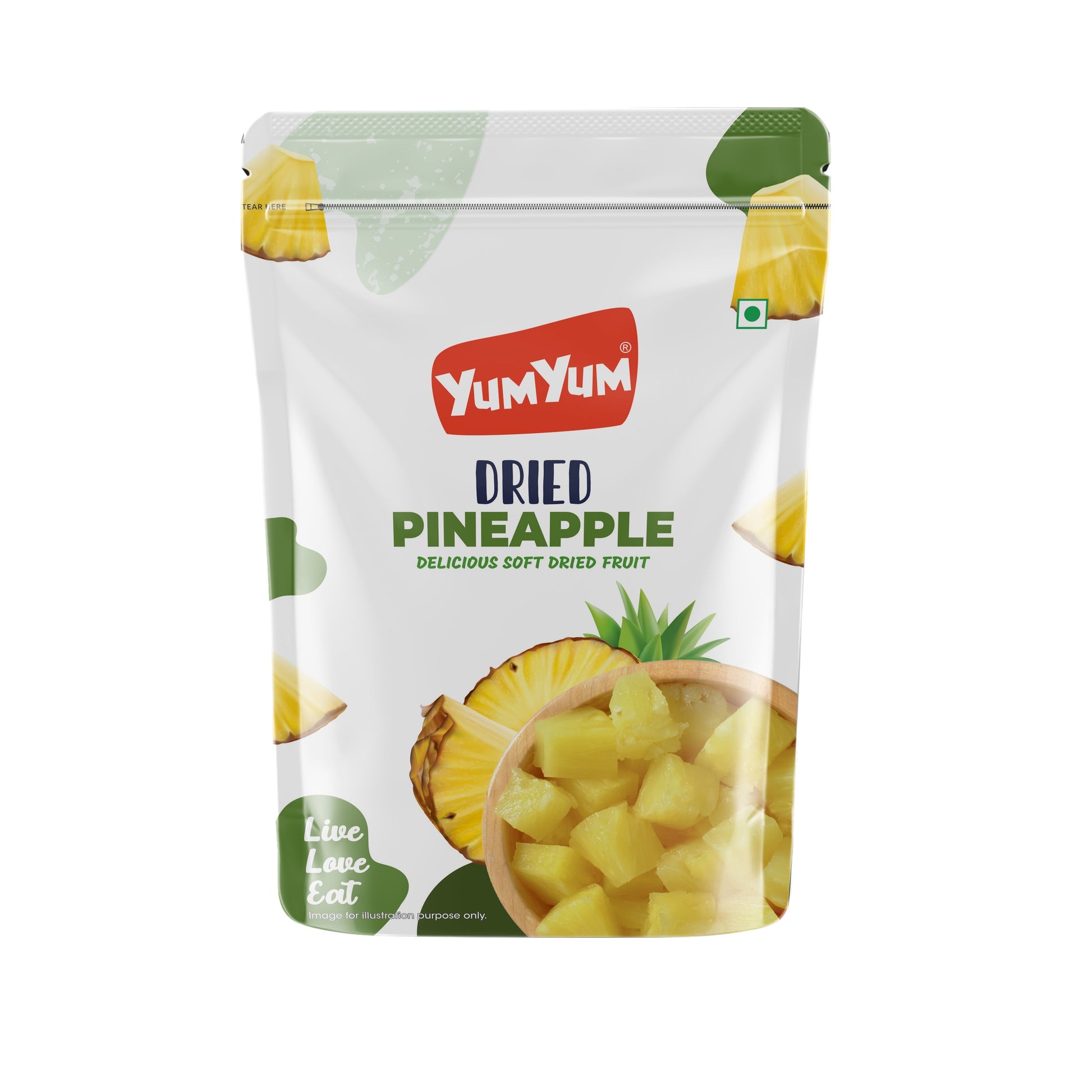 Yum Yum Dried Pineapple Pouch  Grab2Buy Yum Yum Grab2Buy