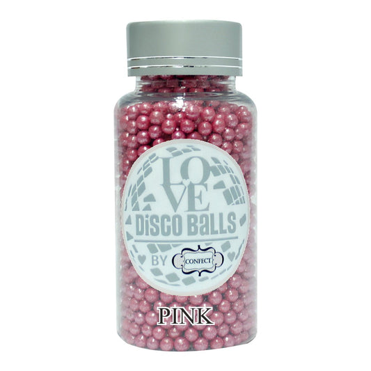 Confect Pink Disco Balls Sprinkles 4 MM