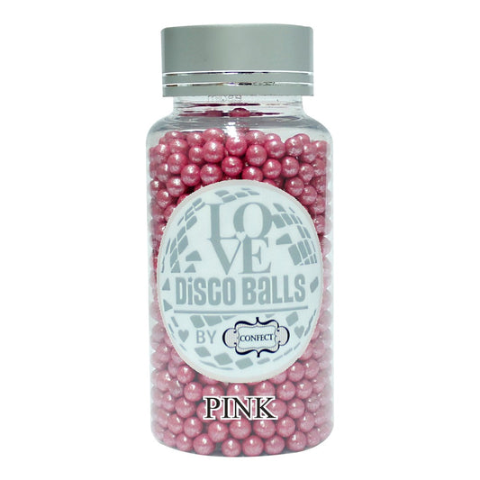 Confect Pink Disco Balls Sprinkles 6 MM