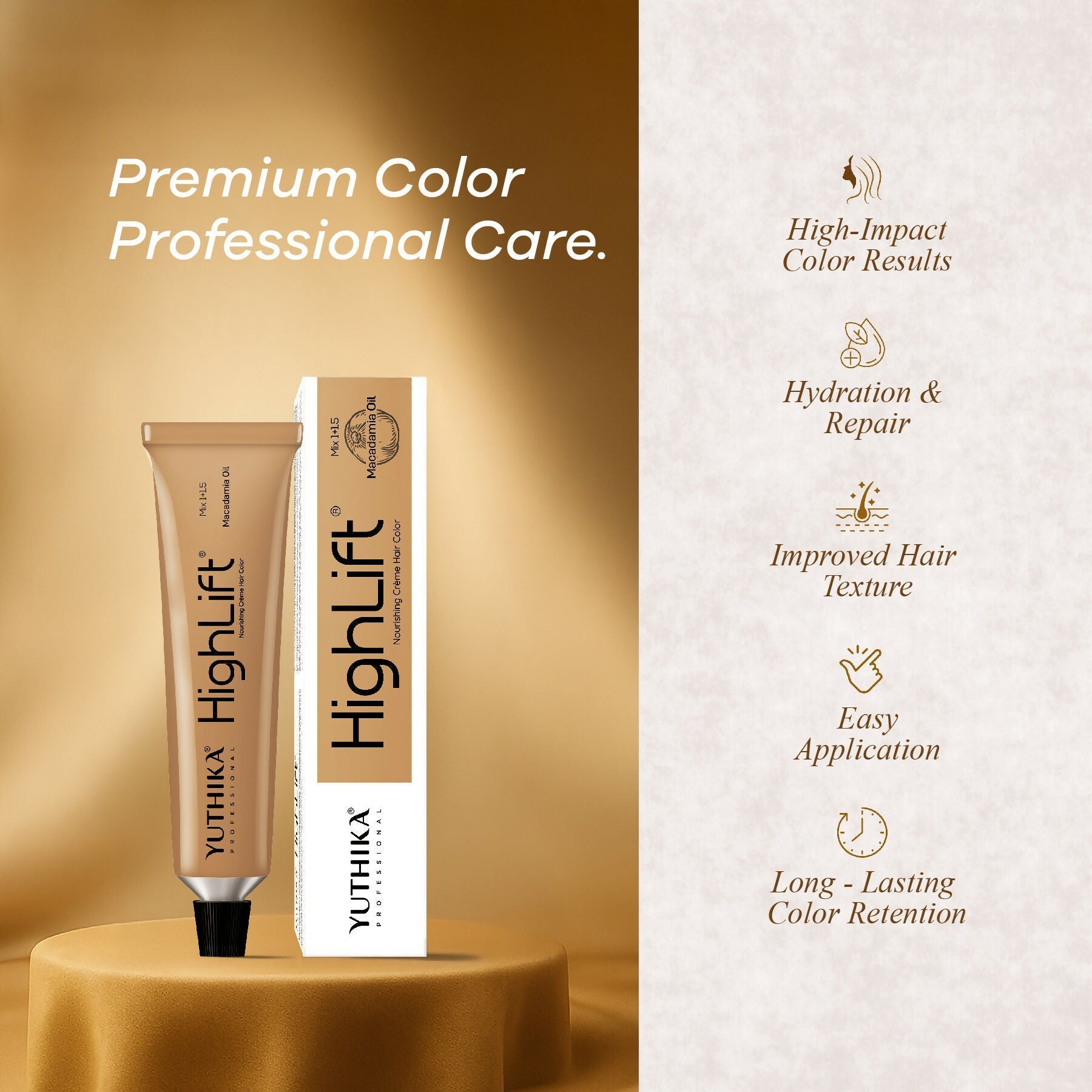 Yuthika Professional High lift Creme Hair Colour 12.5 Very Light Mahogany Brown  Grab2Buy Yuthika Grab2Buy