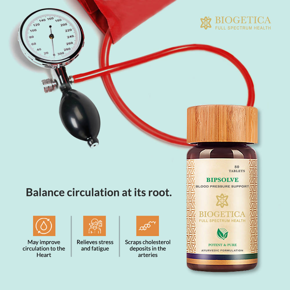 Biogetica Bipsolve (Blood Pressure Support) 80 Tablets  Grab2Buy Biogetica Grab2Buy