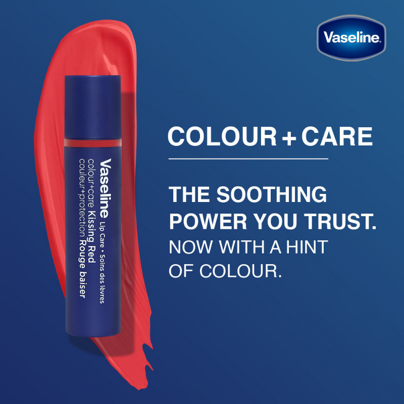 Vaseline Lip Care Colour + Care Tinted Lip Balm Stick - Kissing Red  Grab2Buy Vaseline Grab2Buy