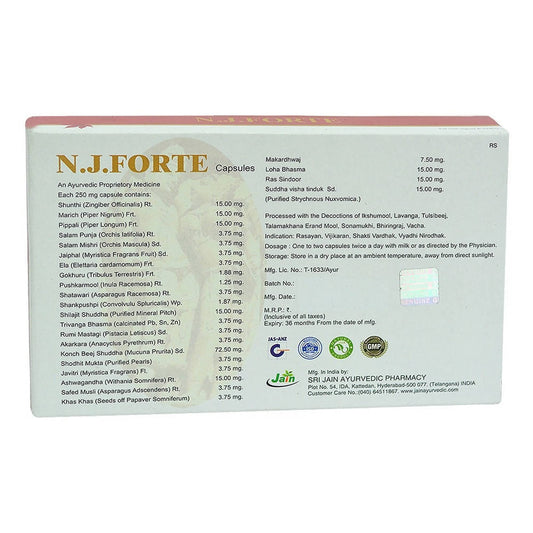 Jain N J Forte Capsules Ingredients
