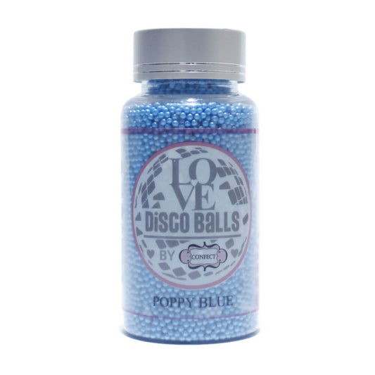 Confect Poppy Blue Disco Balls Sprinkles 6 MM