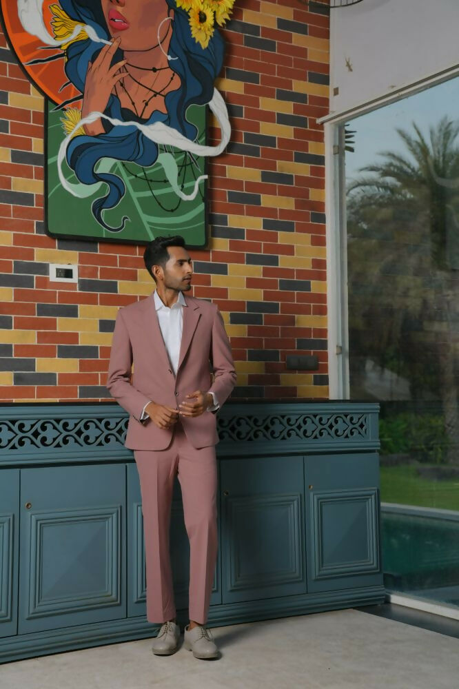 Vienna Mauve Blazer Set – 4-Way Stretch Tailored Suit For Men | Wedding & Party Wear by Hilo Design  Grab2Buy Hilo Design Grab2Buy
