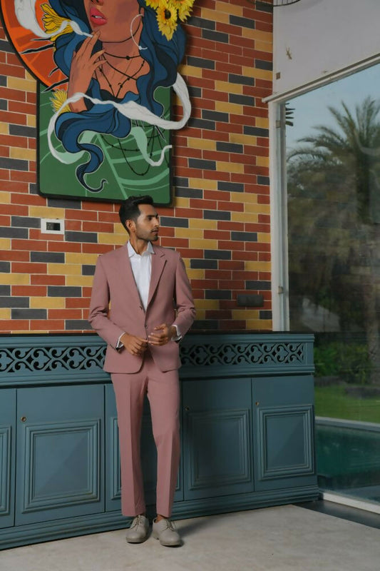 Vienna Mauve Blazer Set – 4-Way Stretch Tailored Suit For Men | Wedding & Party Wear by Hilo Design  Grab2Buy Hilo Design Grab2Buy