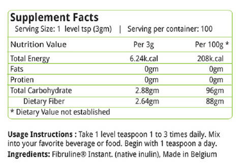 Nature's Velvet Inulin Dietary Fiber Powder 