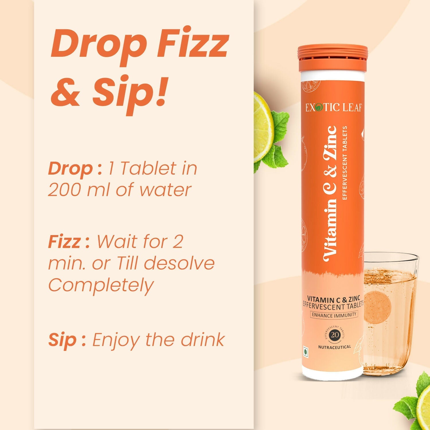 Exotic Leaf Vitamin C Tablets  | Grab2Buy