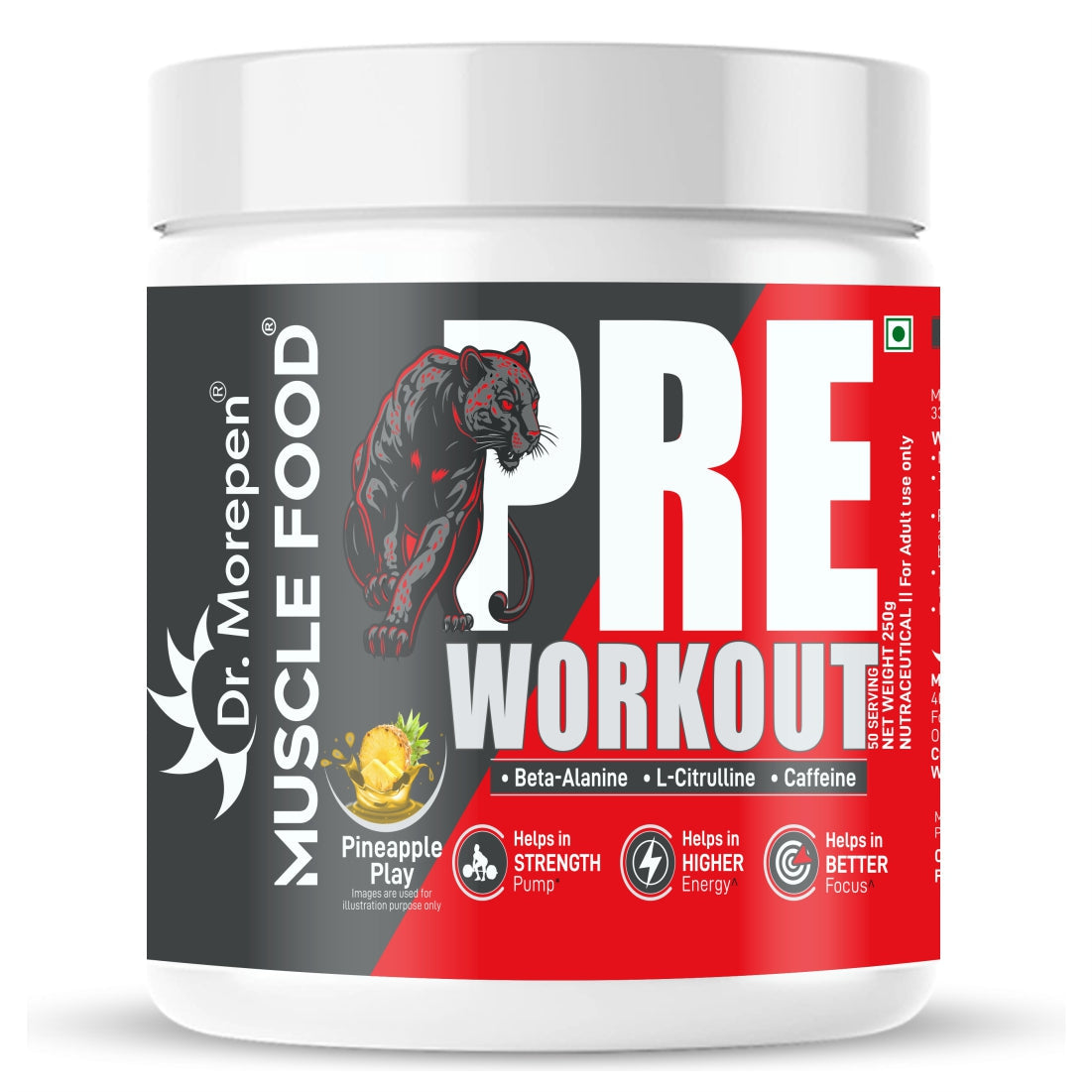 Dr Morpen Muscle Food Pre-Workout (Pineapple Play) 