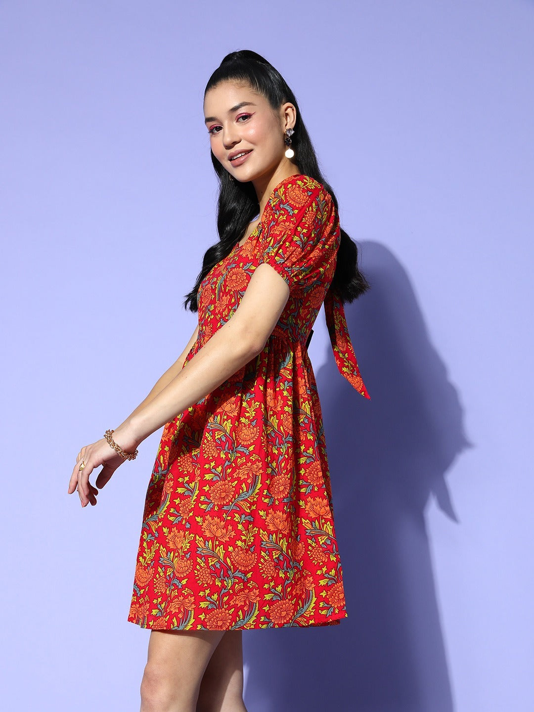 Yufta Printed A-Line Dress  Grab2Buy Yufta Grab2Buy