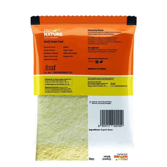 Pro Nature 100% Organic Gram Flour (Besan) 500 gm