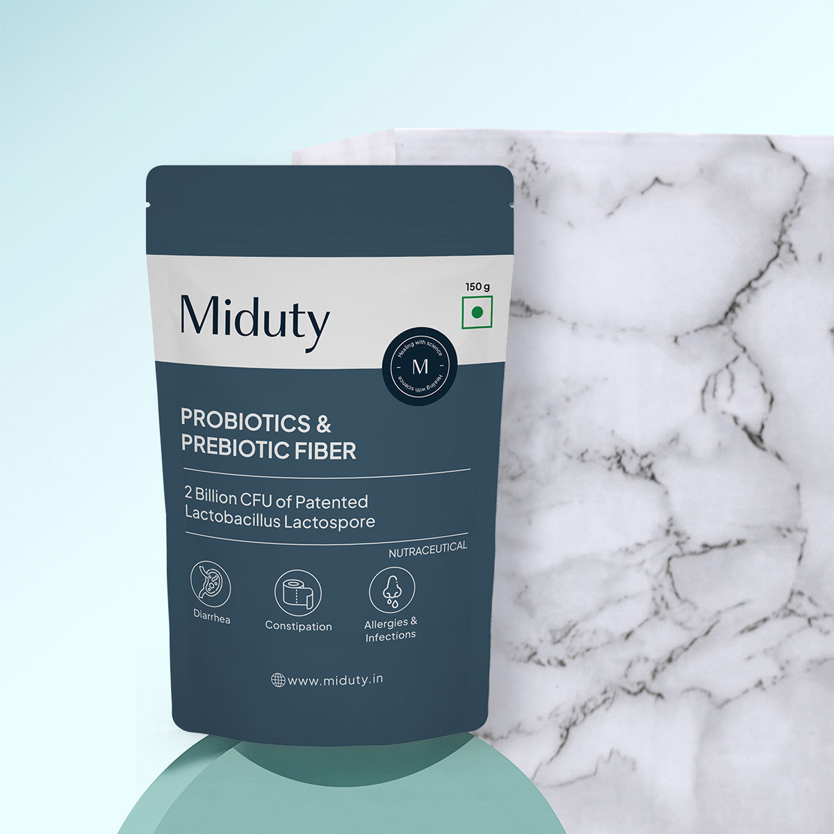 Miduty by Palak Notes Probiotics & Prebiotic Fiber powder 