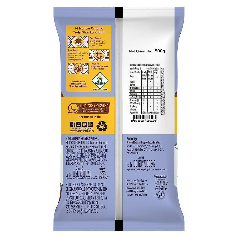 24 Mantra Organic Jowar Flour 