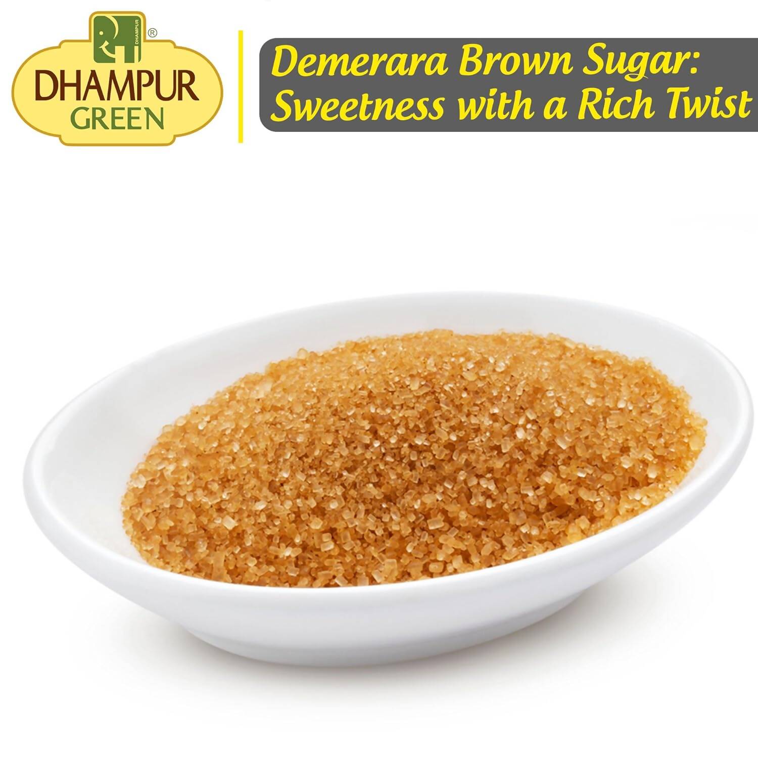 Dhampur Green Demerara Brown Sugar 