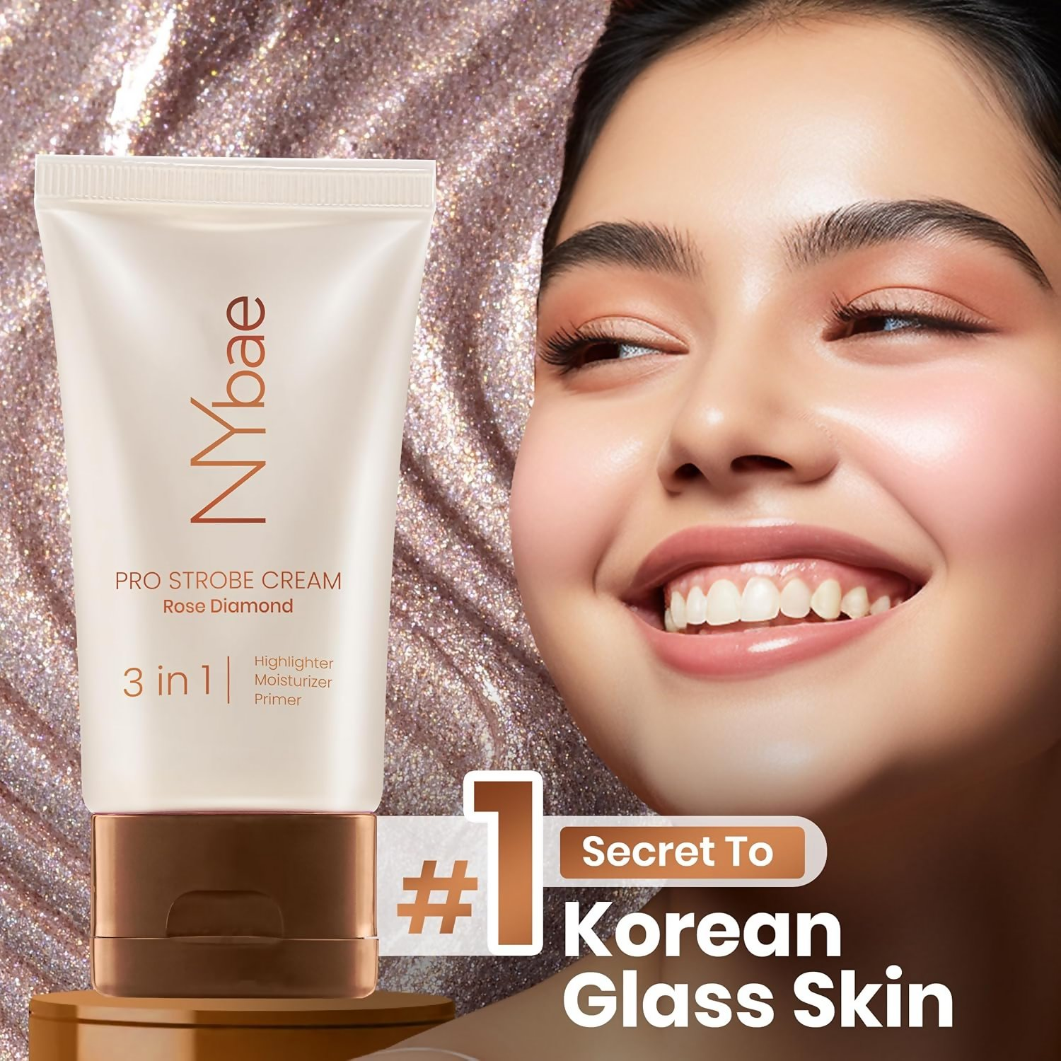 NY Bae PRO Strobe Cream - Rose Diamond