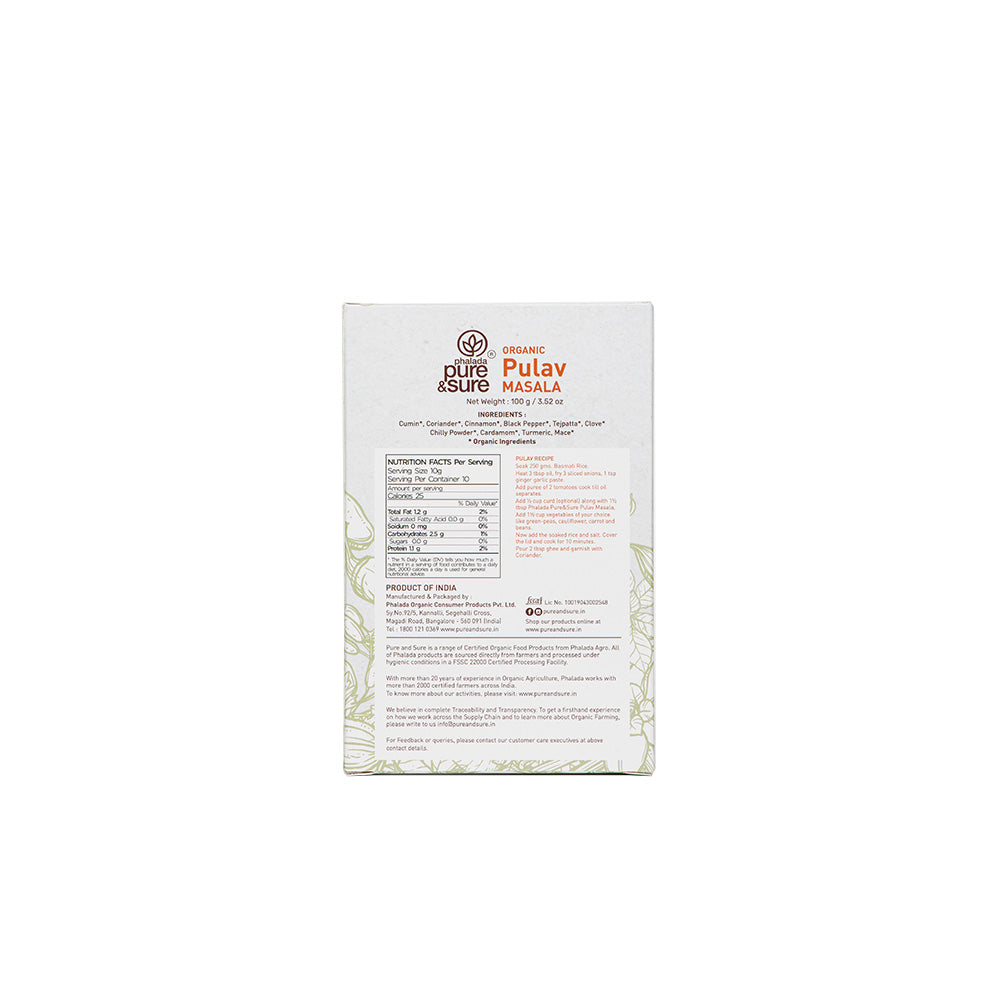 Pure & Sure Organic Pulav Masala 