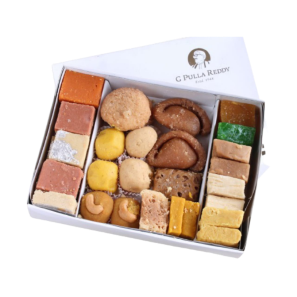 Pulla Reddy Assorted Sweets | Pure Ghee Assorted Sweets for Gifting | Pulla Reddy Assorted Ghee Indian Sweets 