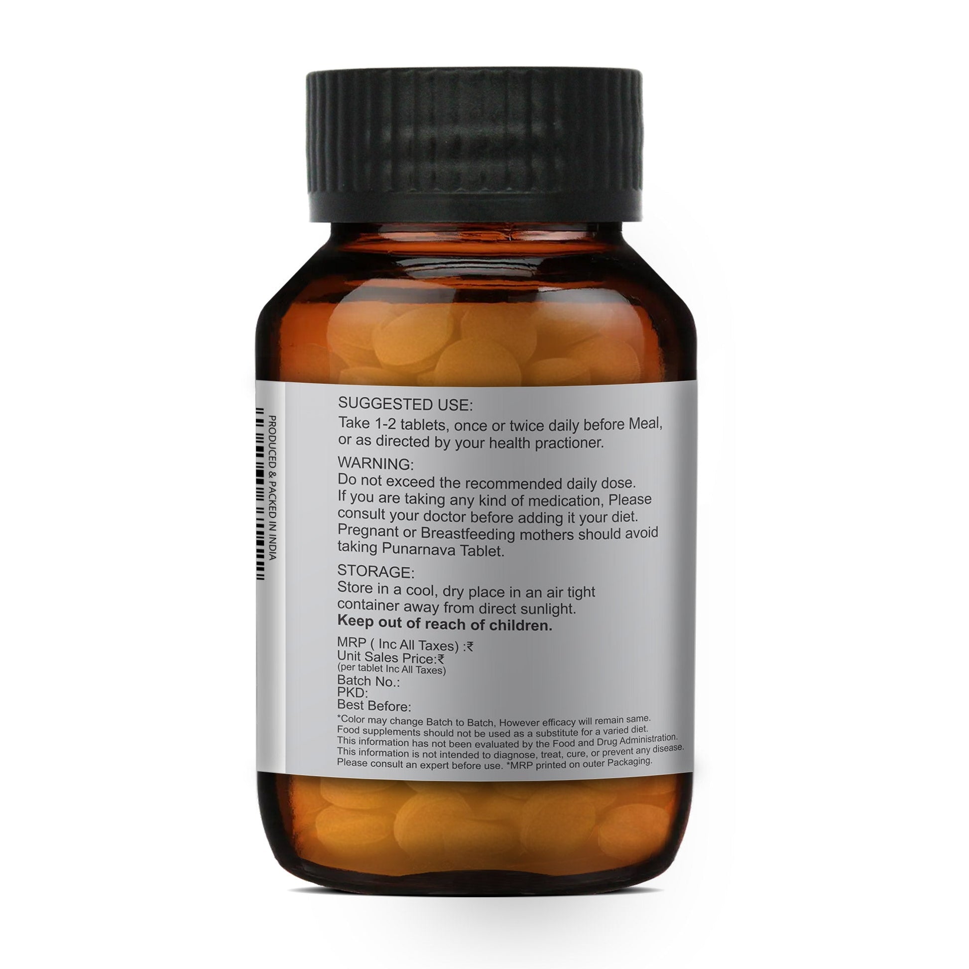 Merlion Naturals Punarnava 500mg Tablets 