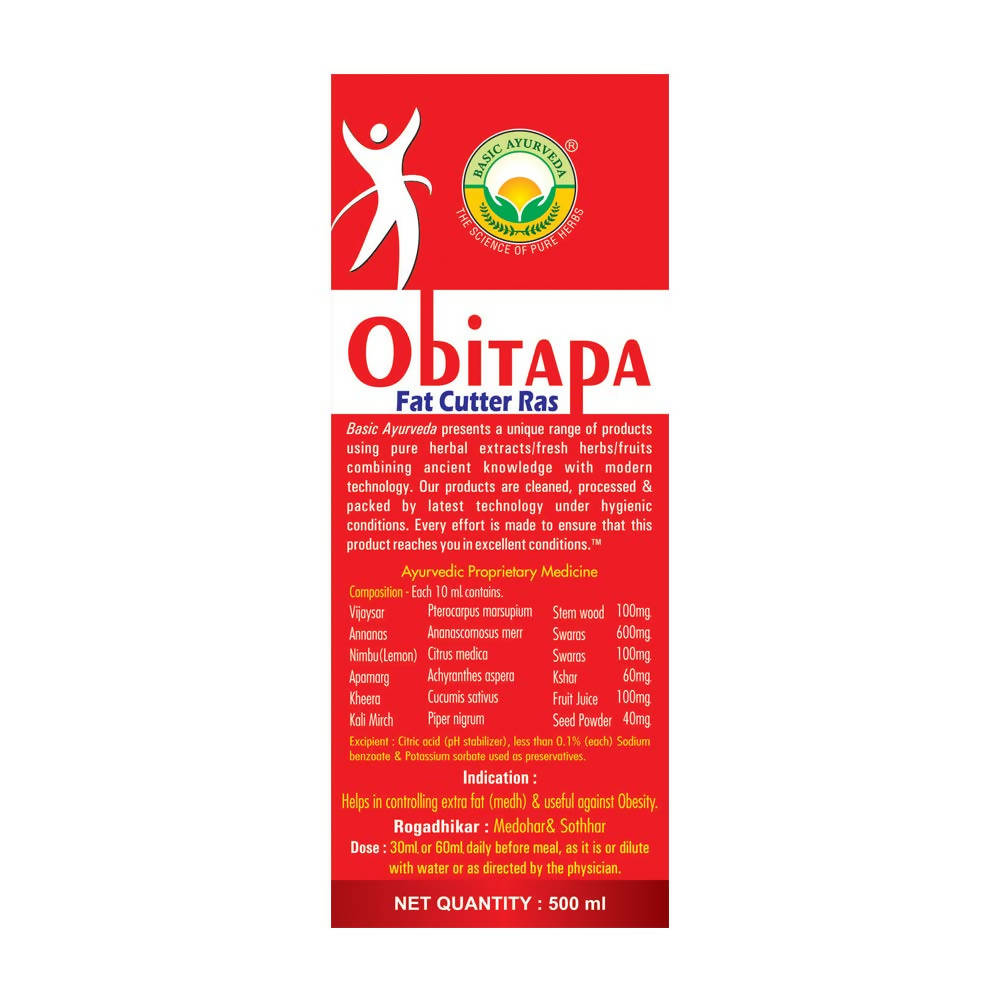 Basic Ayurveda Obitapa Fat Cutter Ras 
