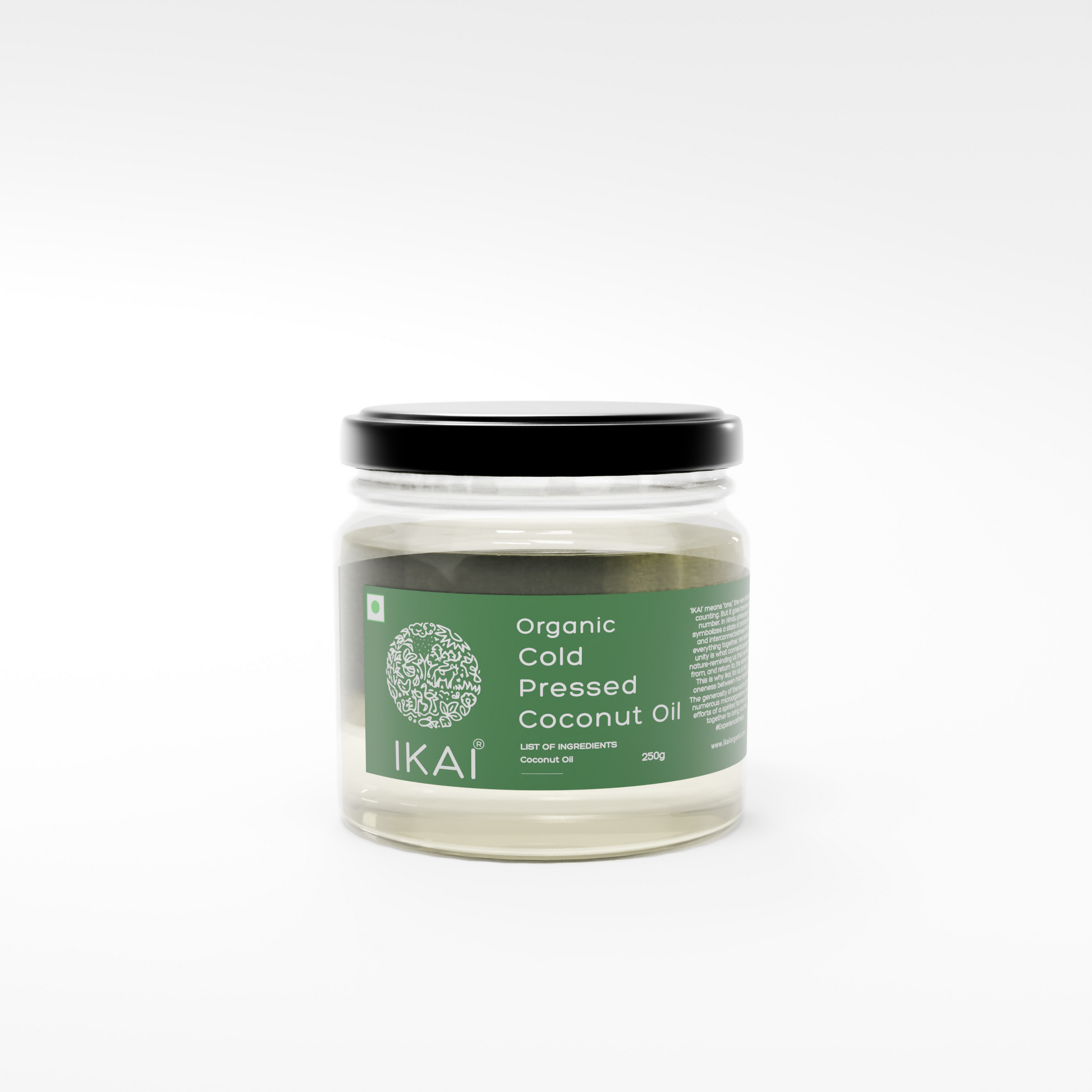 1 - Organic Cold Pressed Coconut Oil - 250ml