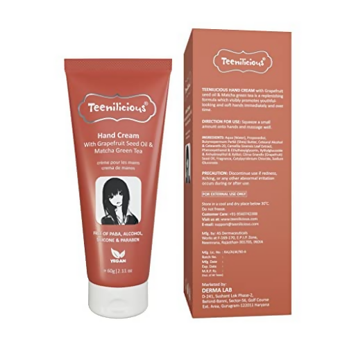 Teenilicious Hand Cream With Grapefruit Seed Oil & Matcha Green Tea 