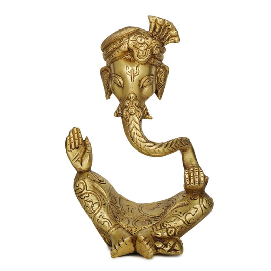 Devlok Vighnaharta Ganpati Pital Murti Idol - Grab2buy