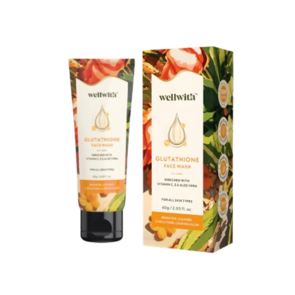 Wellwith Glutathione Face Wash  Grab2Buy Wellwith Grab2Buy