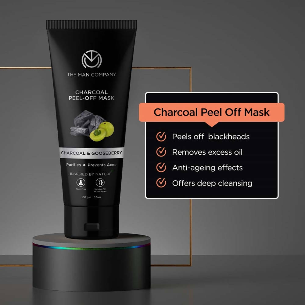 The Man Company Charcoal Peel Off Mask  Grab2Buy The Man Company Grab2Buy