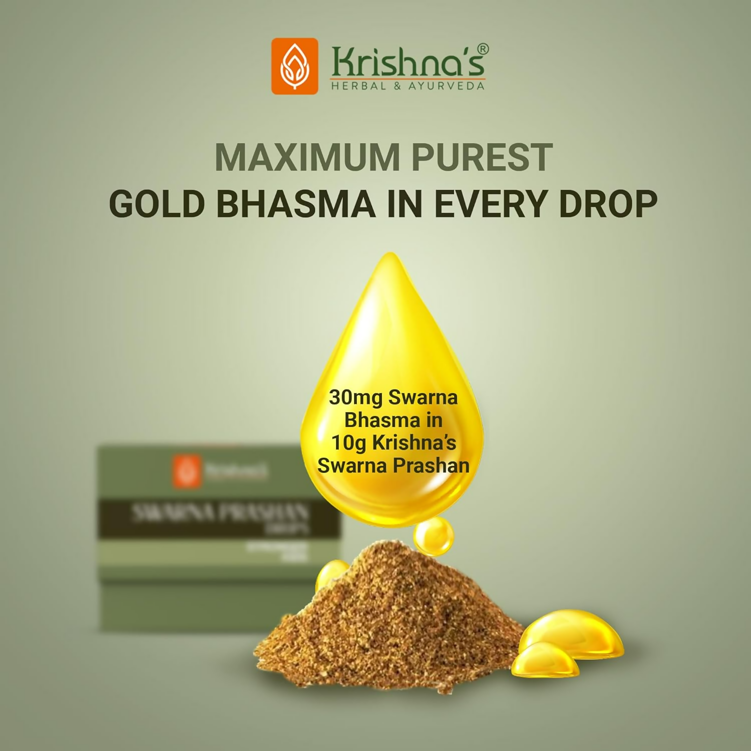 Krishna's Herbal & Ayurveda Swarnaprashan Drops For Kids 