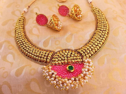 Antique Multicolor Necklace Set