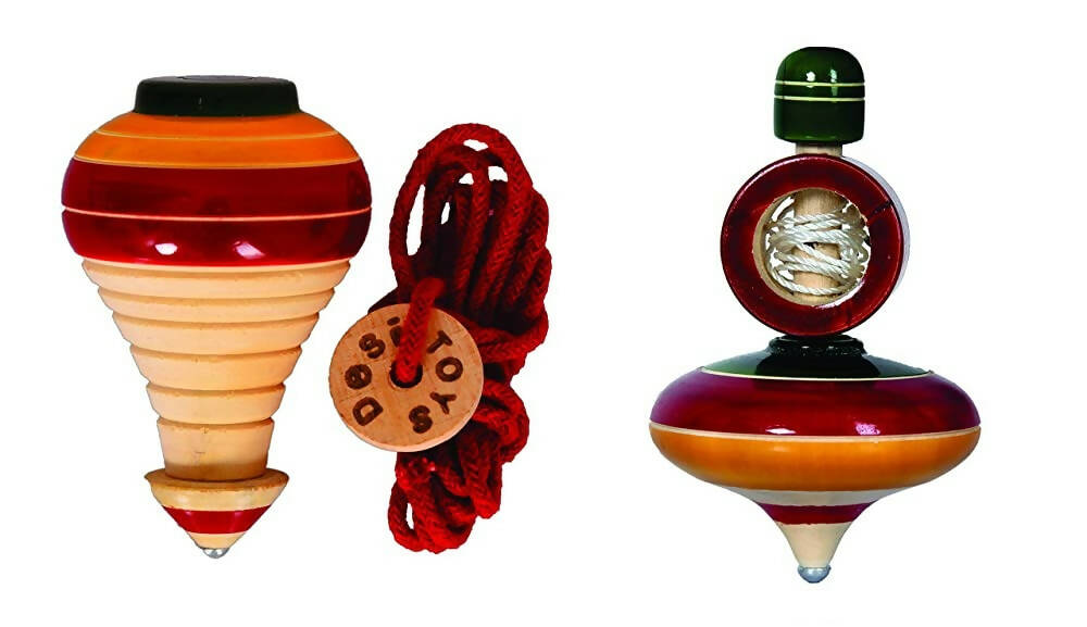 Desi Toys Spinning Top & Windup Top Combo | Grab2Buy
