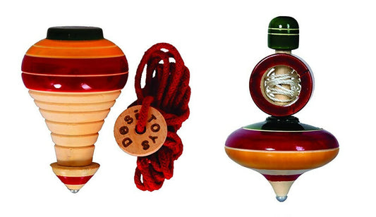 Desi Toys Spinning Top & Windup Top Combo | Grab2Buy