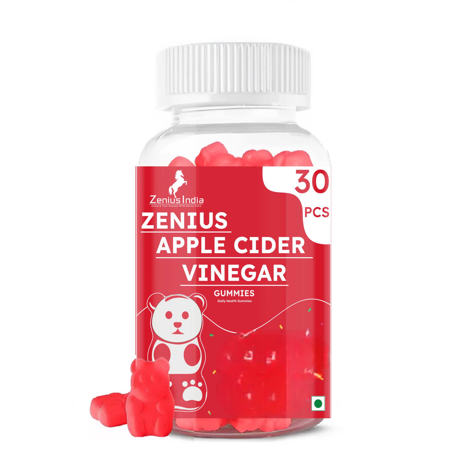 Zenius Apple Cider Vinegar Red Apple Gummies  Grab2Buy Zenius Grab2Buy