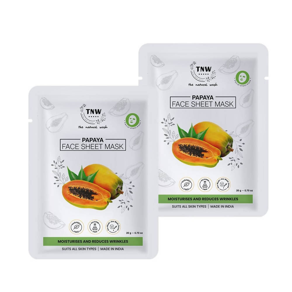 The Natural Wash Papaya Face Sheet Mask  Grab2Buy The Natural Wash Grab2Buy