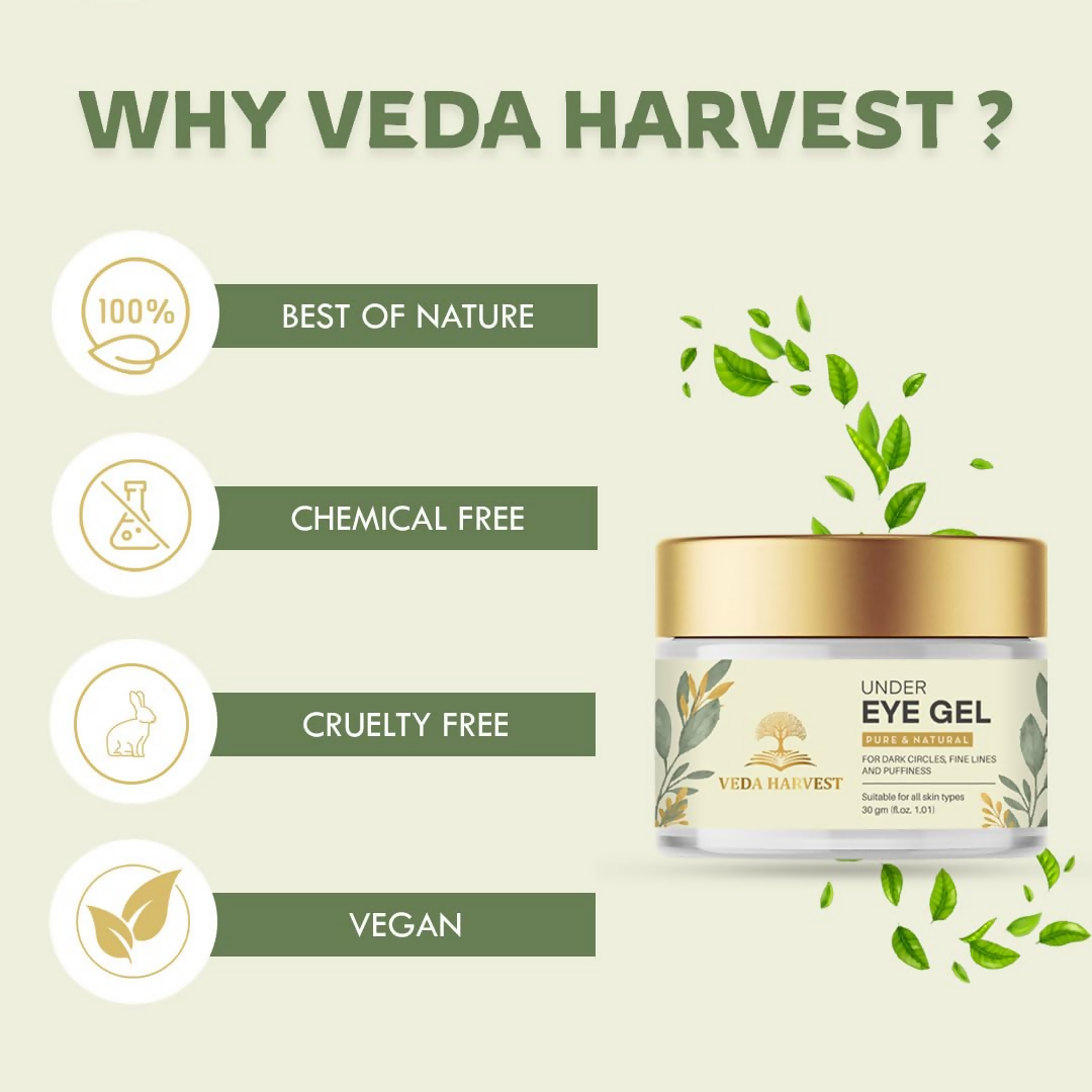 Veda Harvest Pure & Natural Under Eye Gel For All Skin Types 