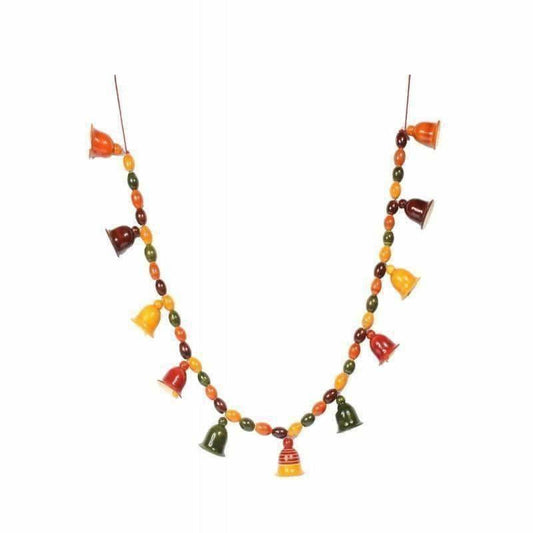 Etikoppaka Handmade Wooden  Door Hanging With Bells - Grab2buy