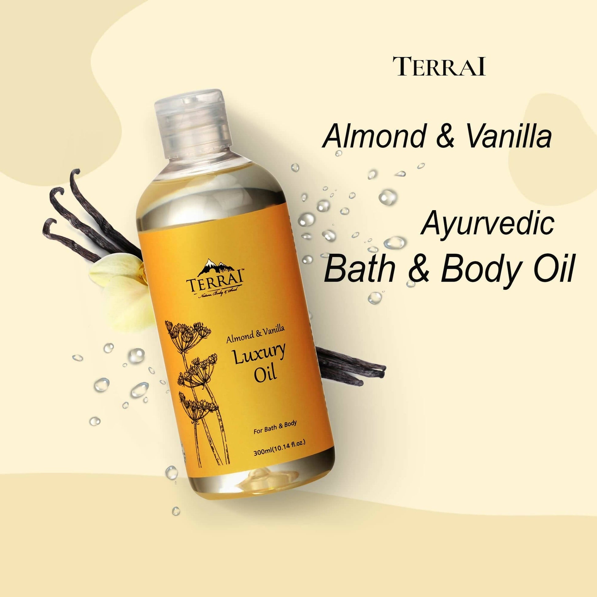 Terrai Almond & Vanilla Luxury Body Oil  Grab2Buy Terrai Grab2Buy