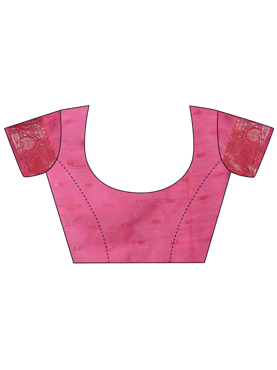 Shree Shyam Fashion Linen Cotton Pink Saree