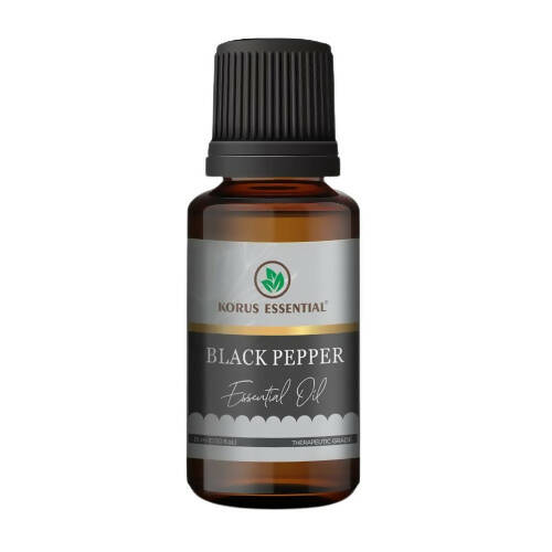 Korus Essential Black Pepper Essential Oil - Therapeutic Grade 