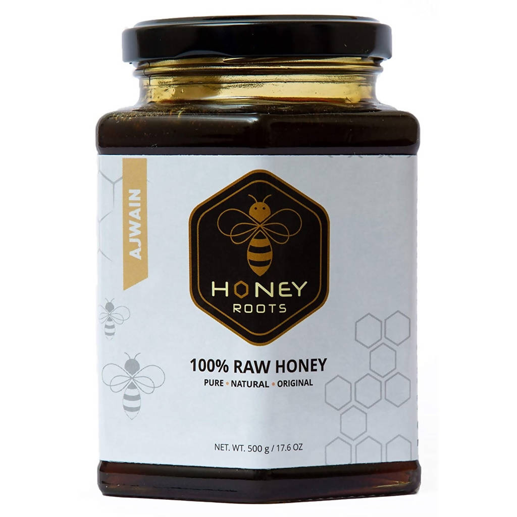 Honey Roots Ajwain Flavor Raw Honey 