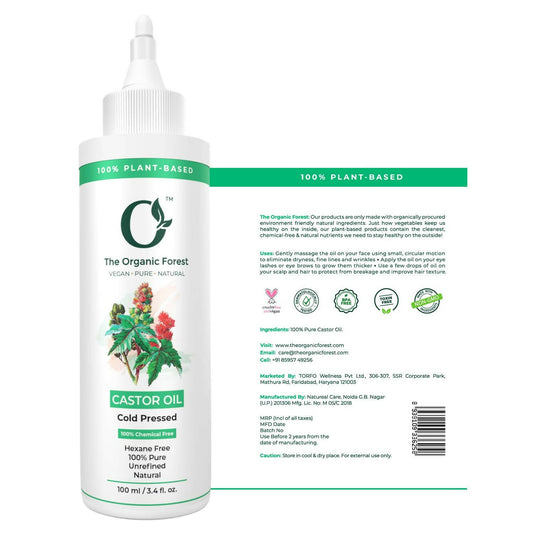 The Organic Forest Castor Oil - Cold Pressed - Grab2buy
