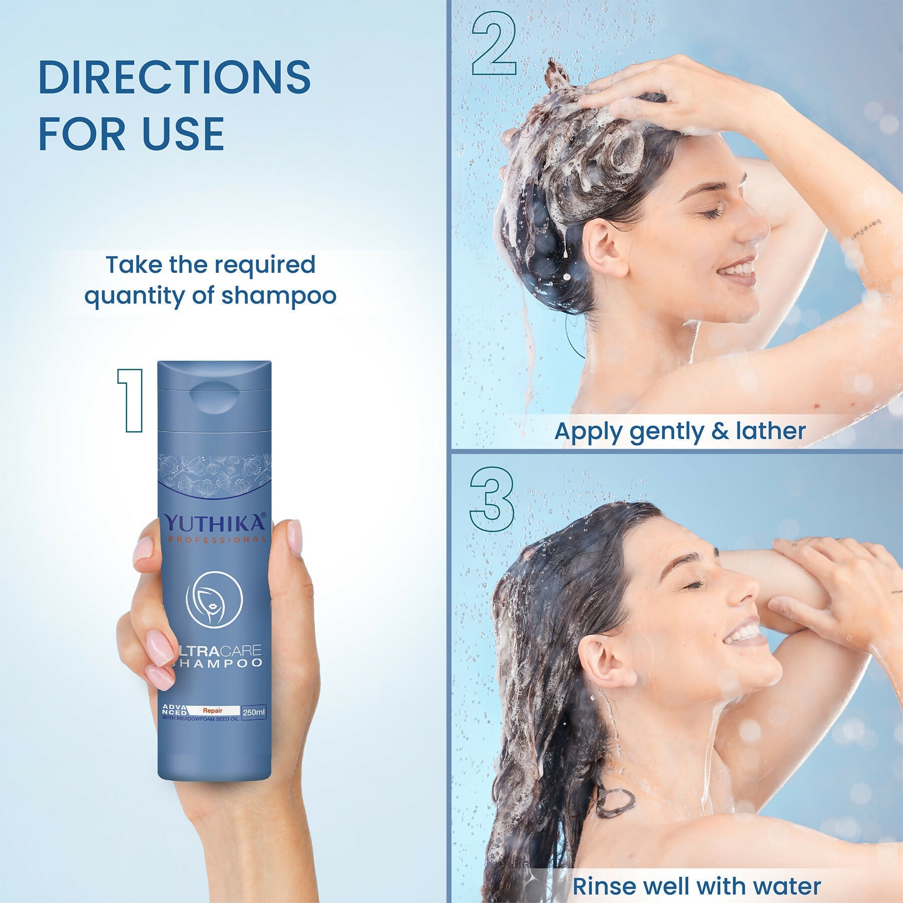 Yuthika Professional Ultra Care Shampoo For Women & Men With Meadfoam Seed Oil  Grab2Buy Yuthika Grab2Buy