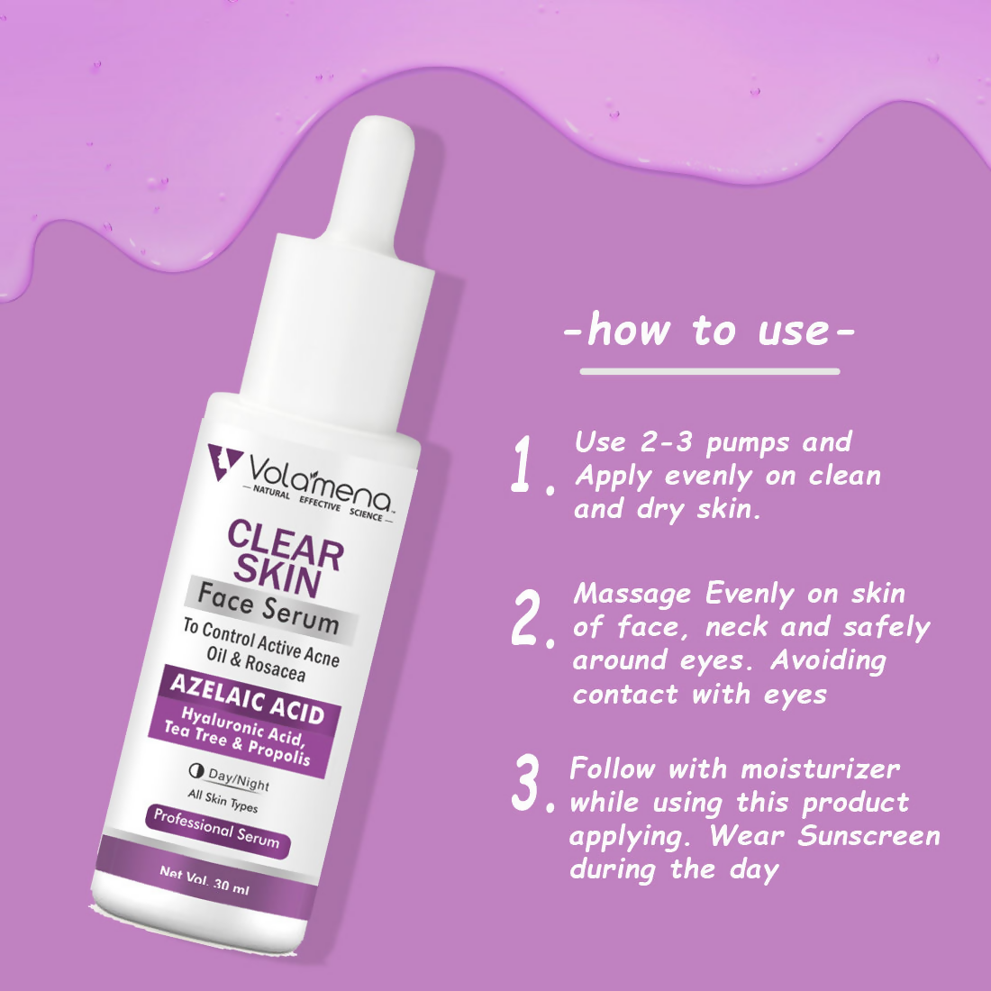 Volamena Clear Skin Face Serum  Grab2Buy Volamena Grab2Buy