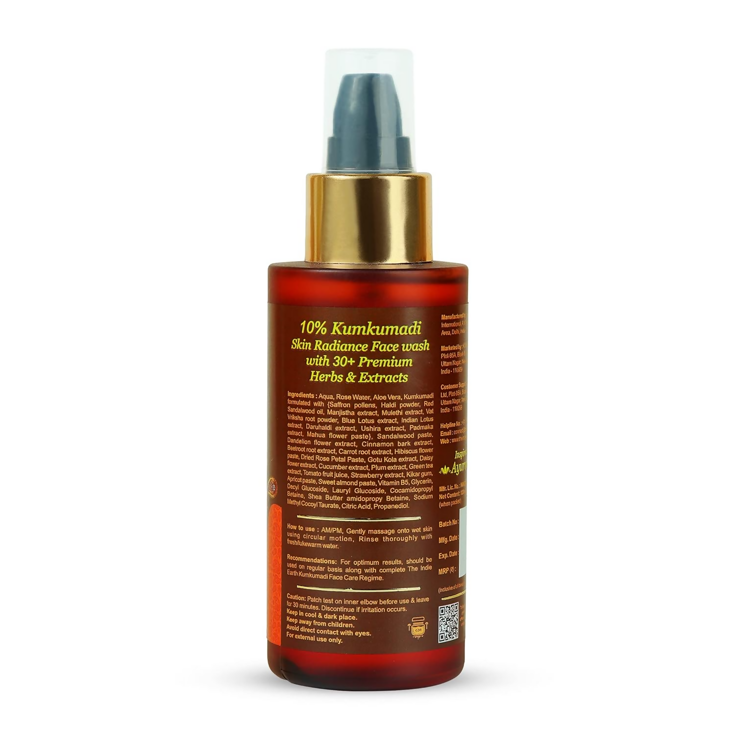 The Indie Earth 10% Kumkumadi Skin Radiance Face wash  Grab2Buy The Indie Earth Grab2Buy