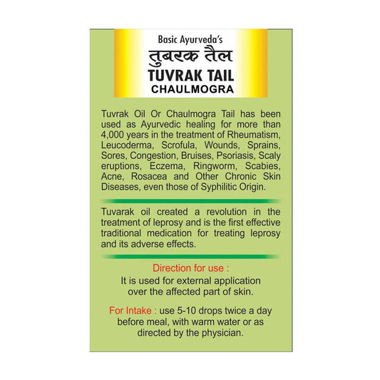 Basic Ayurveda Tuvrak Tail - Limited Time Offer Genie India